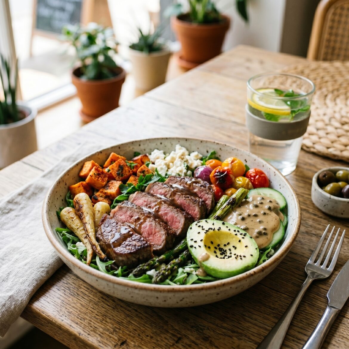 healthy steak dish