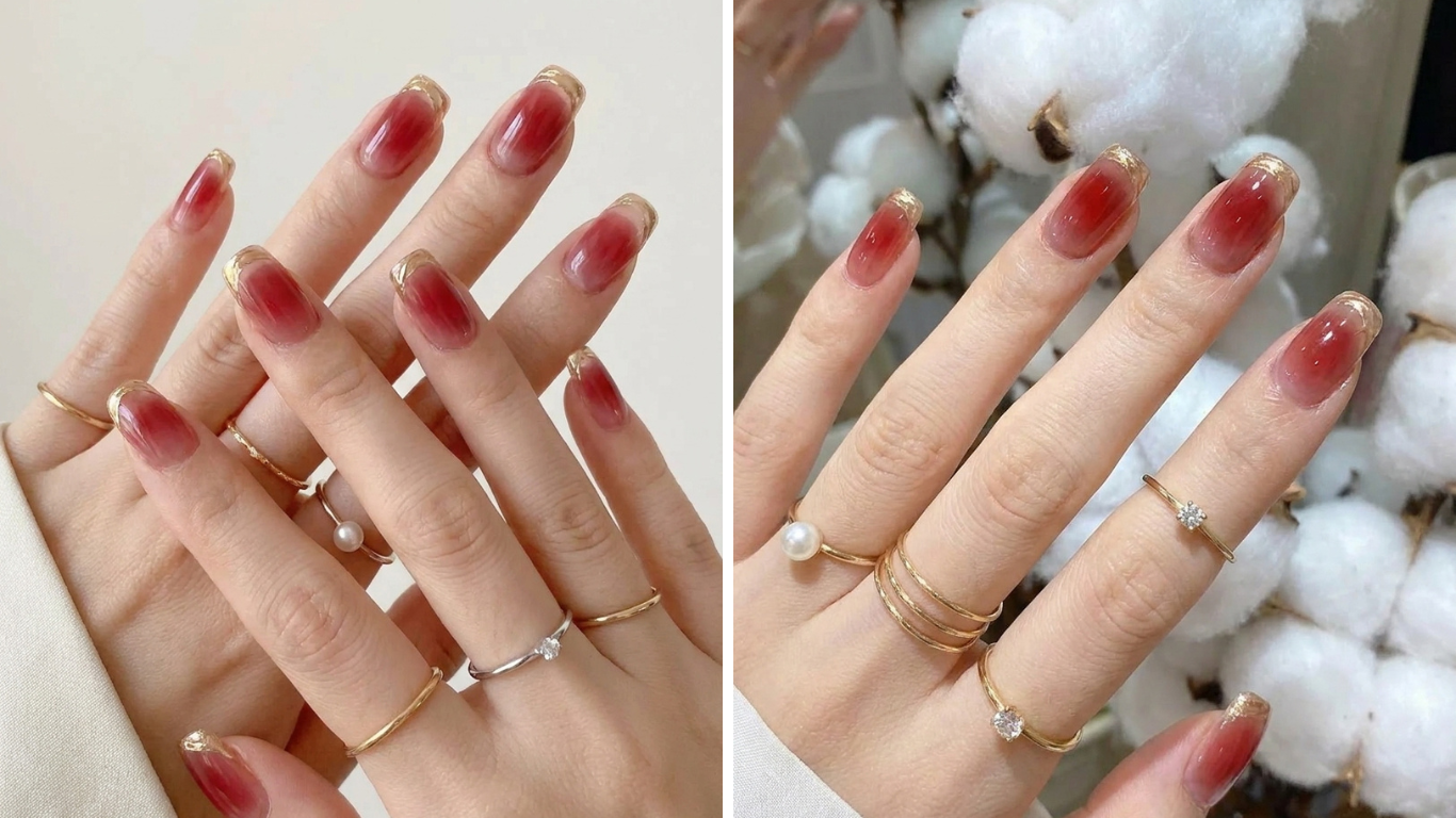 red spring nails ideas