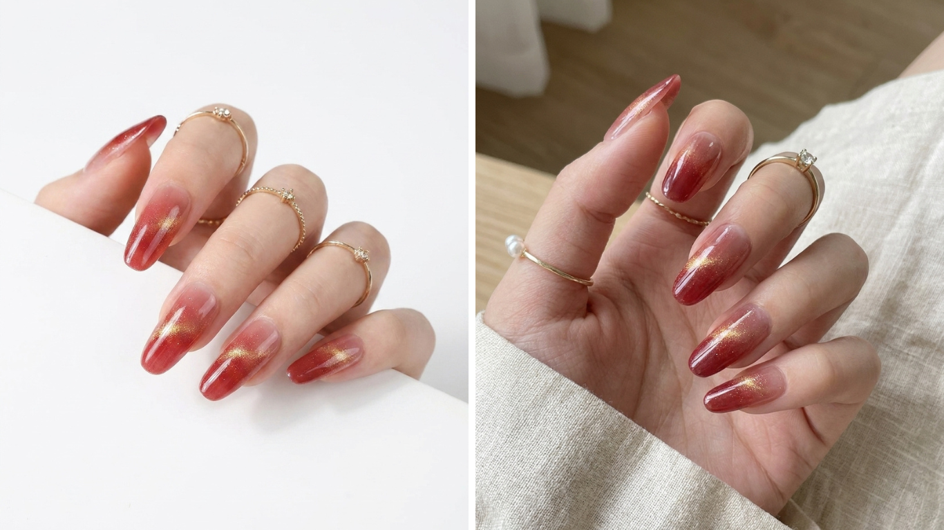 red spring nails ideas
