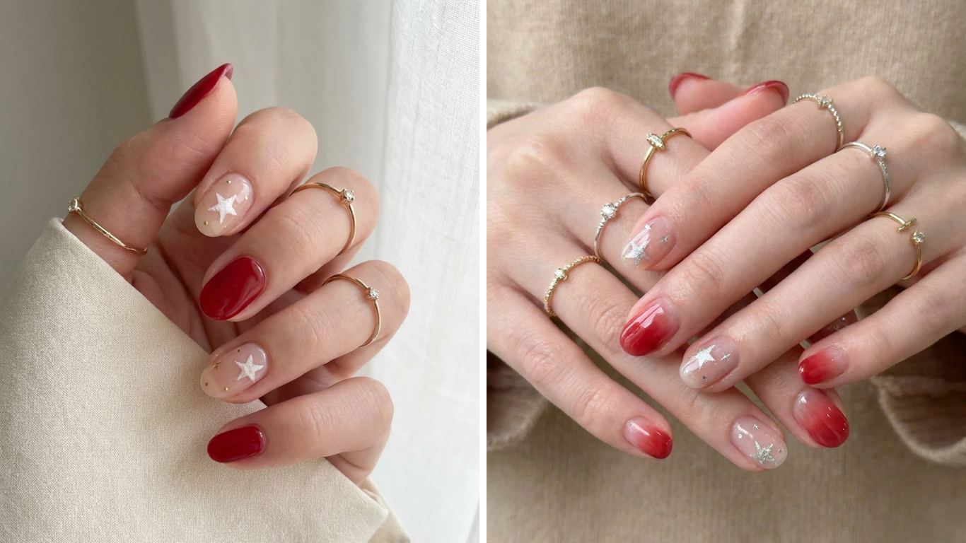red spring nails ideas