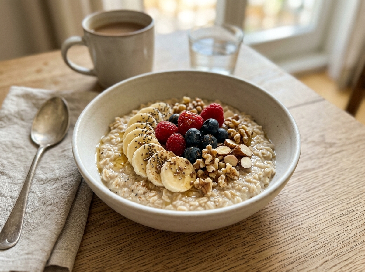 Oatmeal Bowl with Fruits & Nuts