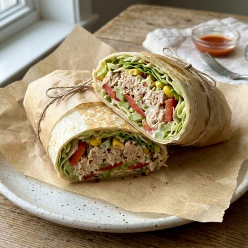 wrap recipes for lunch : Spicy Tuna Crunch Wrap