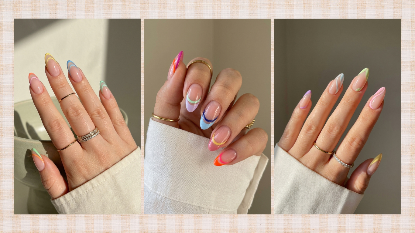 Colorful Swirl Nails