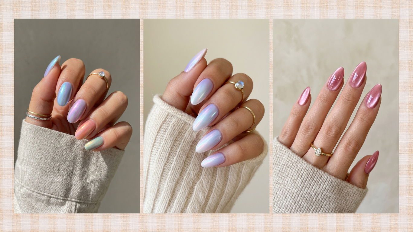 Chrome Pastel Nails