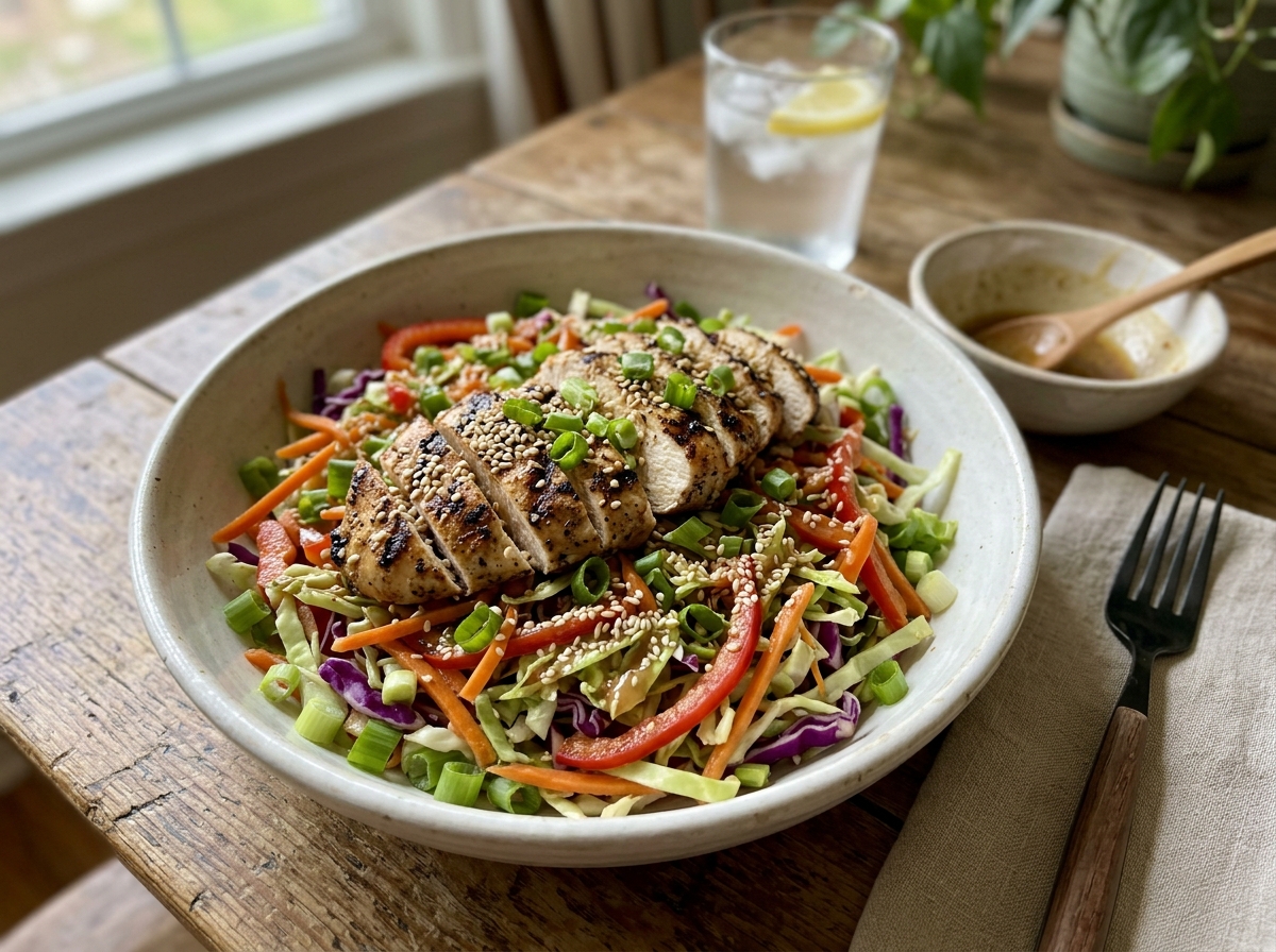 Asian-Inspired Sesame Chicken Summer Salad