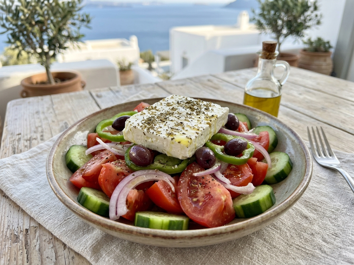 Greek Summer Salad (Horiatiki Style)