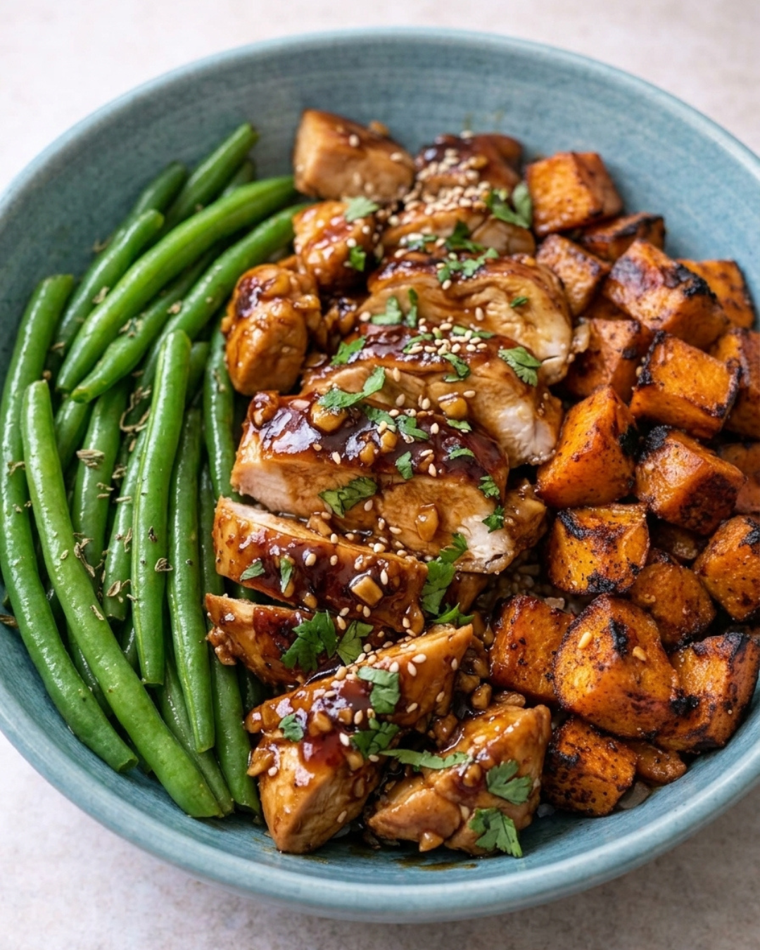 Irresistible Honey Garlic Chicken & Sweet Potato - A Quick, Healthy Dinner Recipe!
