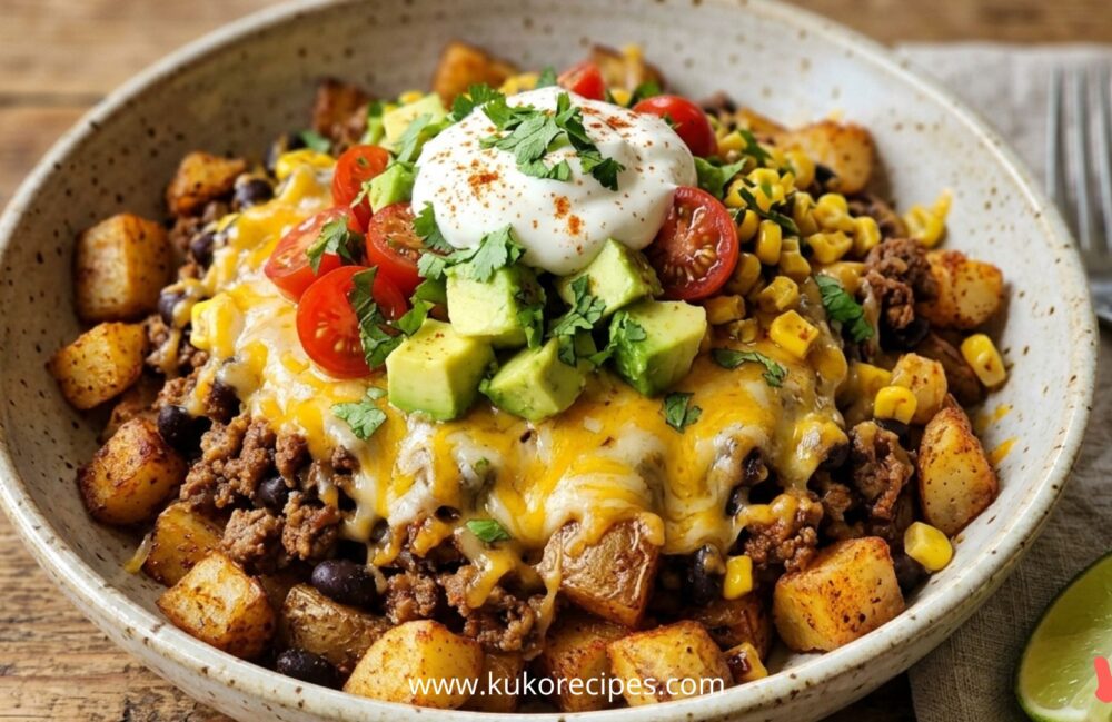 Loaded Potato Taco Bowl