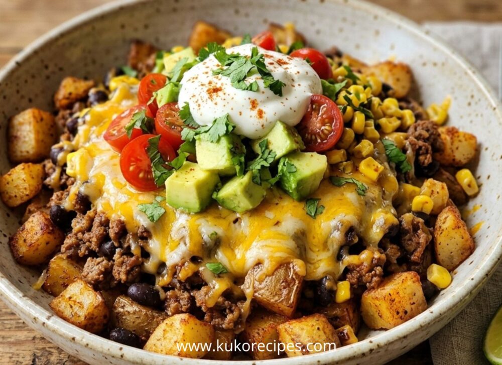 Loaded Potato Taco Bowl