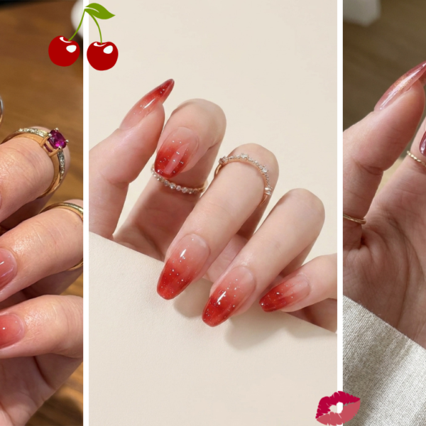 red spring nails ideas